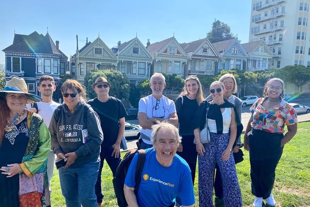 Happy group at the famous Painted Ladies!